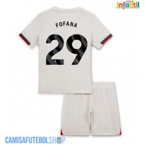 Camisa de time de futebol Chelsea Wesley Fofana #29 Replicas 2º Equipamento Infantil 2025-26 Manga Curta (+ Calças curtas)